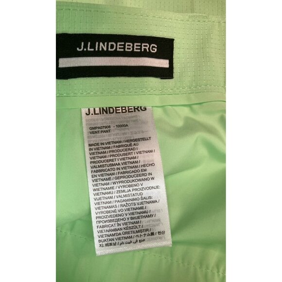 New J. Lindberg Vent Golf Pant Mens Size 38X32 Green 4-Way Stretch Lightweight - Picture 7 of 10